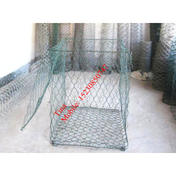 China Fábrica de gaviones verdes del PVC / malla Gabion del recubrimiento del PVC (XM-4)